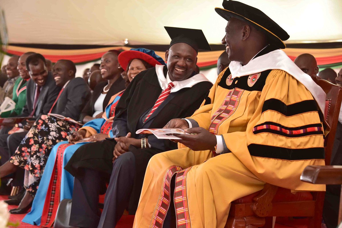 WilliamsRuto's tweet photo. During the Maasai Mara University graduation ceremony, Narok County. https://t.co/RB1JOZZ8qa