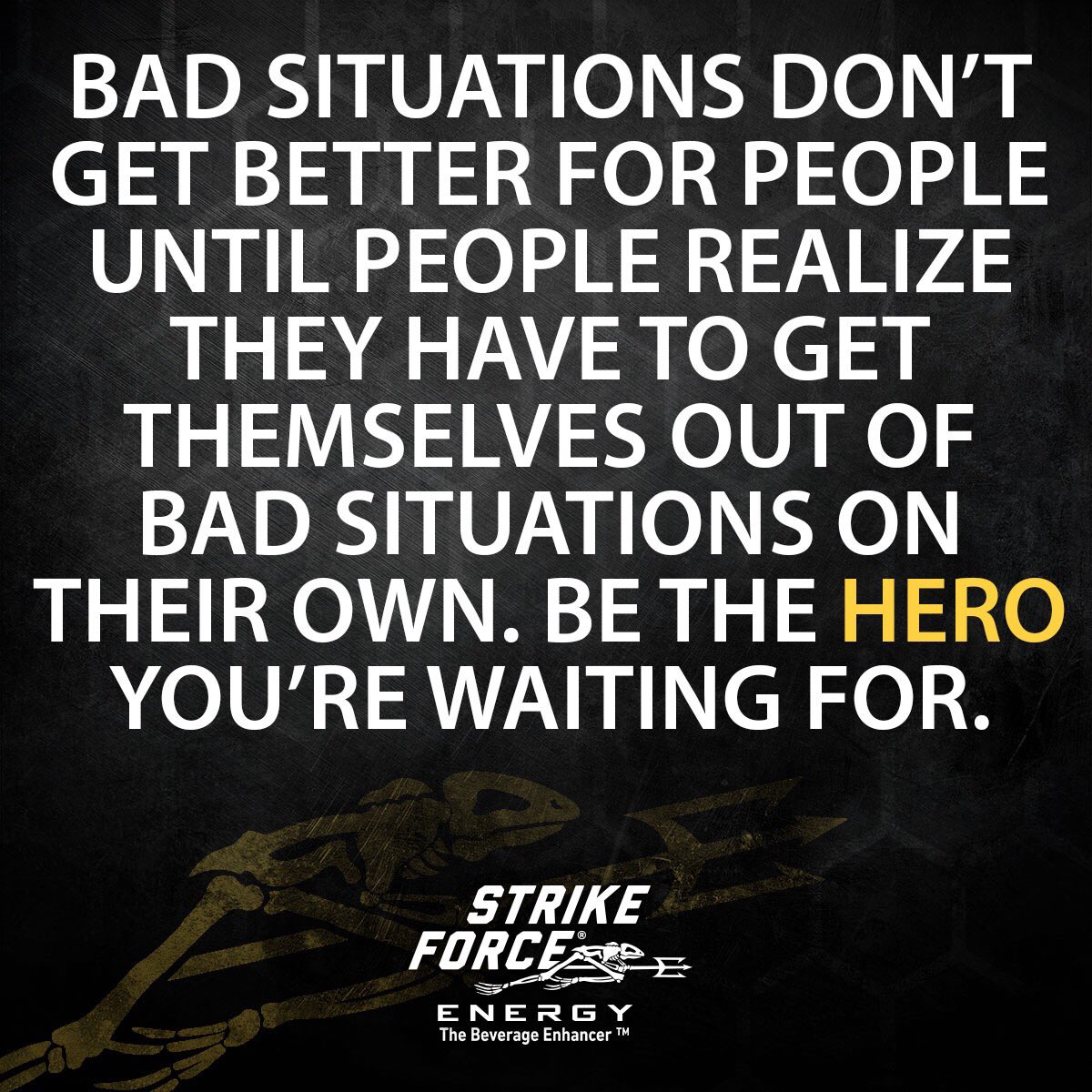 StrikeForceE's tweet photo. Be a #hero https://t.co/78XWBM5OJY