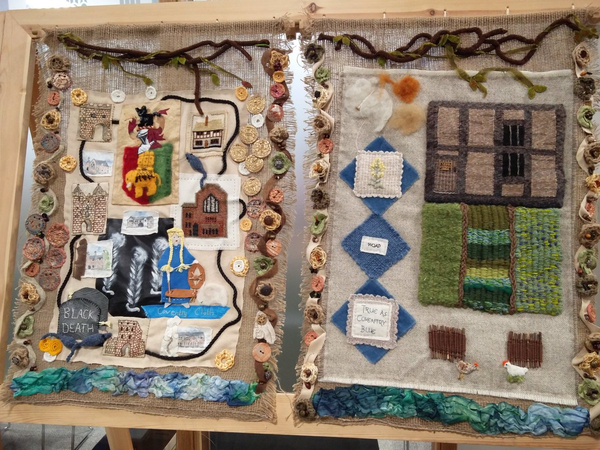 weavershouse's tweet image. 1000 year tapestry celebrating the recorded history of #Coventry from Cofa's tree to the ring road #ThisIsCoventry #CityofCulture2021