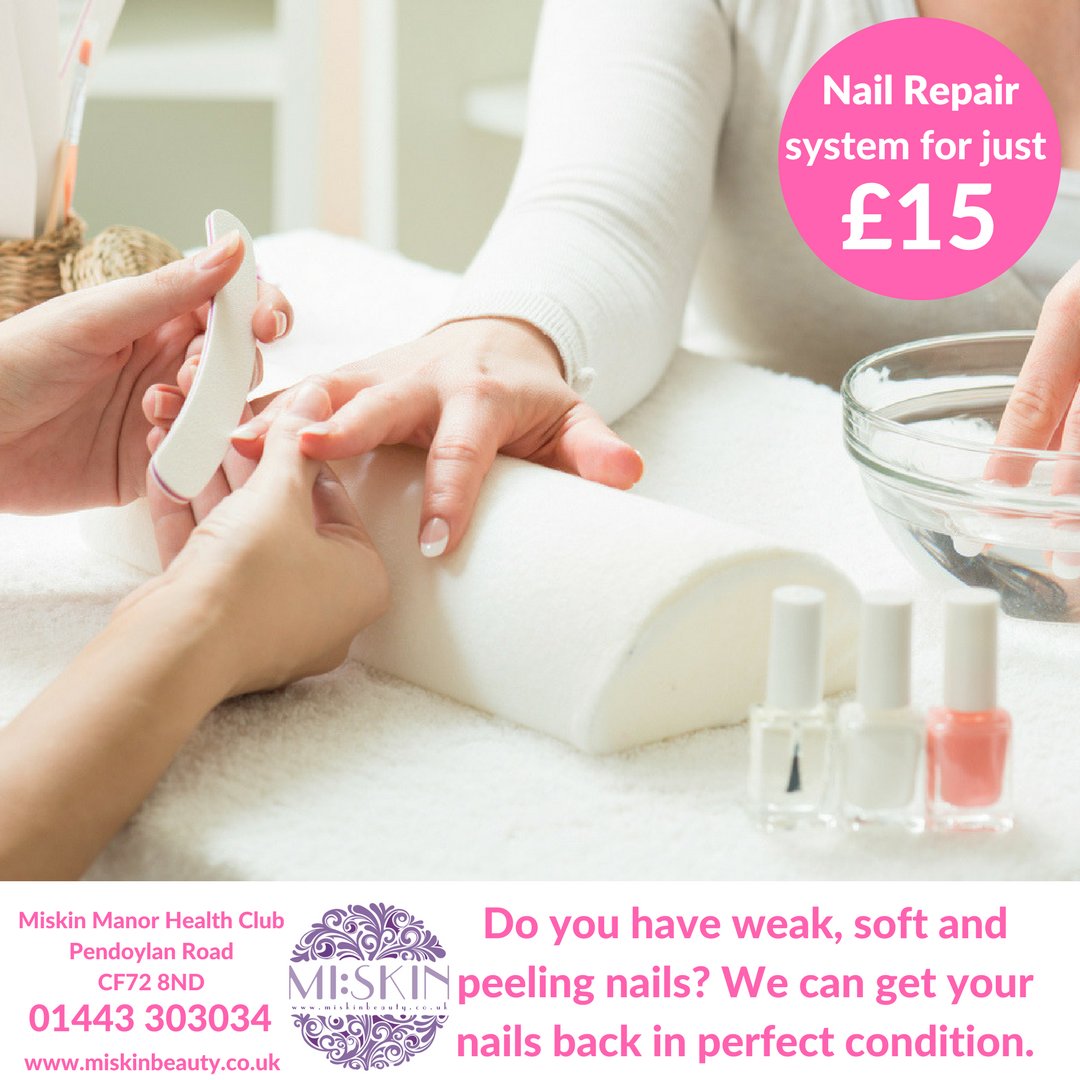 Do you have weak, soft and peeling nails? Get them back in perfect condition before party season: book nail repair today for just £15! #nailrepair #miskin #partyseason #Pampering #nails #nailcare