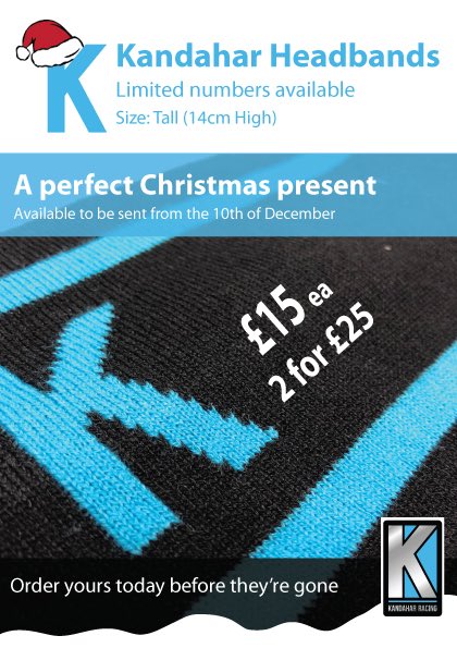 Kandahar headbands available now! Order yours now by emailing info@kandaharracing.com, or pay in cash on your next camp #kandaharracing #christmaspresentsorted #stash