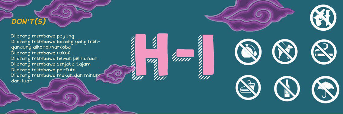 🚗[1 DAY TO GO]💨

HIM ADM VOKASI UI present ADM FAIR 2017!✨ONE DAY LEFT folks so make sure to have your ticket ready and prepare for the excitement!🎫🎟

And here are the things that you CAN'T bring to the show! note it memorize it and DON'T do it!🚫

See you at the show folks