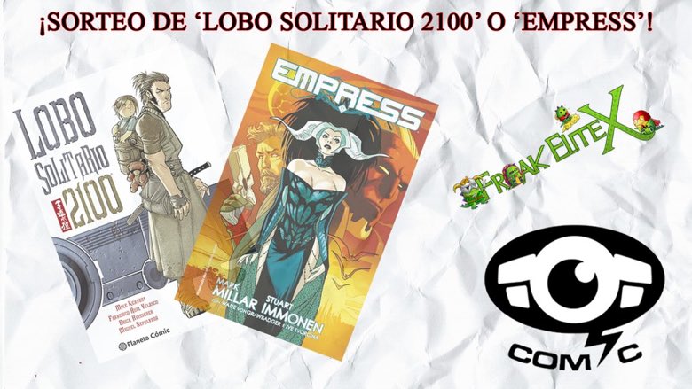 SORTEO DE LOBO SOLITARIO 2100 Y EMPRESS PARA ELEGIR🤘🤘🤘🤘  -RT al tuit ✅    
-Follow a <a href="/FreakEliteX/">FreakEliteX</a> y <a href="/totcomic/">TOTCOMIC</a> ✅   
 Finaliza el 17/12 🚀🚀🚀🚀