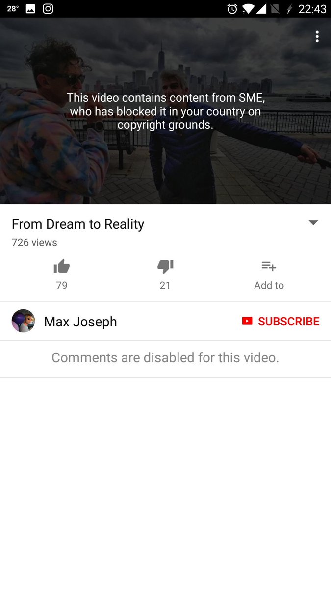 Exposureph's tweet photo. Congrats but can't seem to watch it in Philippines!! 💔@maxjoseph @CaseyNeistat #FromDreamsToReality https://t.co/w26jpuGfob