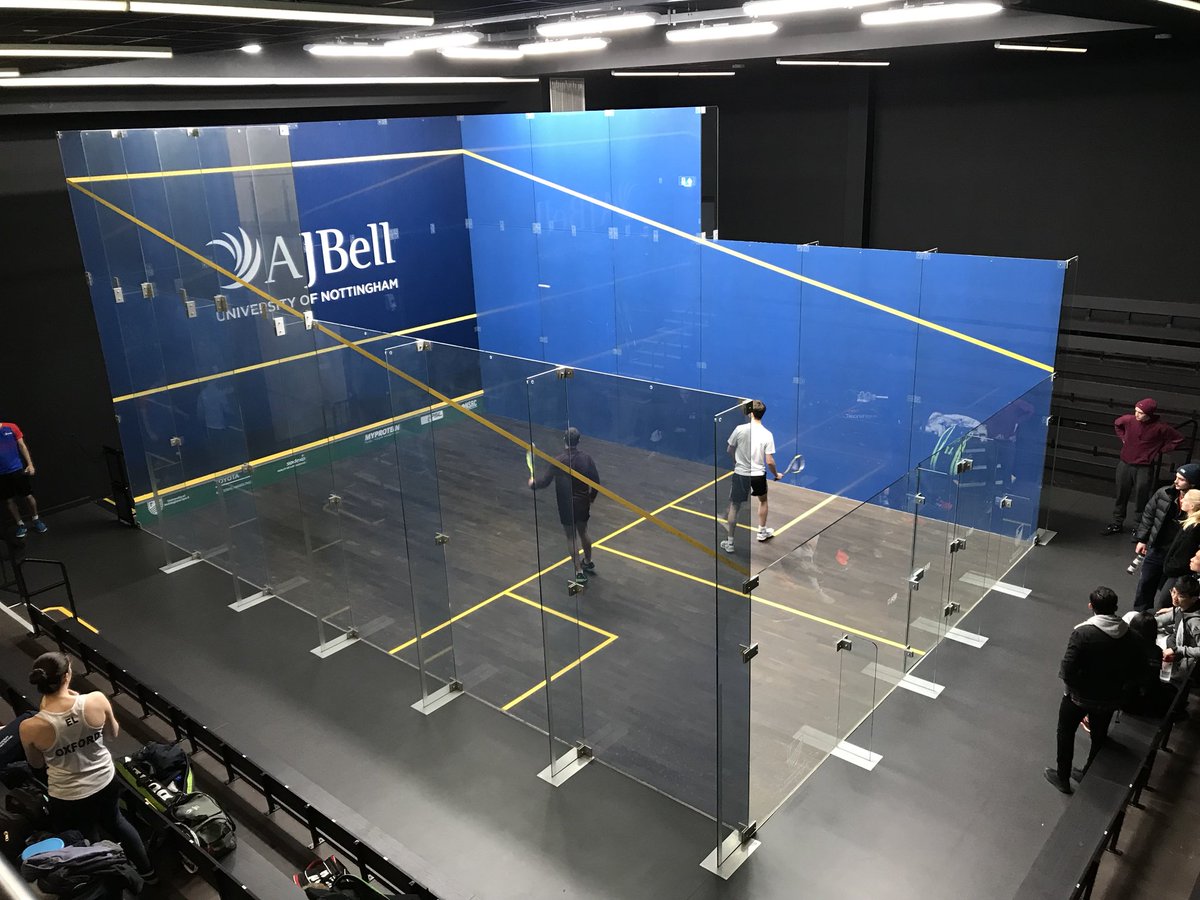 DMUSquash's tweet photo. Sending two of our members to University of Nottingham this weekend for the BUCS Individual Championships. Check this out for a court 😍 #BUCSIndividuals https://t.co/daCE5IVi2H