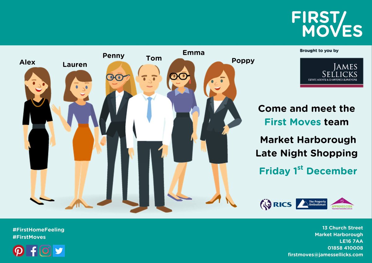 jamessellicks's tweet photo. This evening in #MarketHarborough come and join us to meet the #Firstmoves team #Christmas https://t.co/WBodPOC2n1