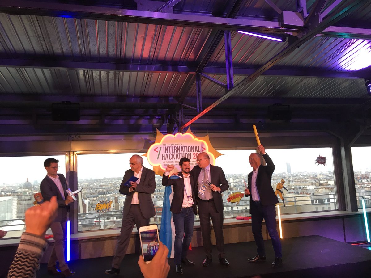 BNPParibas's tweet image. Congratulations to @Tetrao_eu for the customer and employee experience “coup de coeur”! #InternationaHackathon #SuperDemoDay