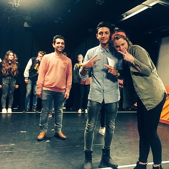 StutTheater's tweet photo. De geweldige spelers van #StutOpen werken heel hard aan hun eigen versie van het Kerstverhaal. Op 17 december te zien bij #TheaterDichtbij #Kerstspecial (nagenoeg uitverkocht) @CultStefanus @RestoUtrecht @_Nienke_Jansen_ https://t.co/QBMQUBkGUA