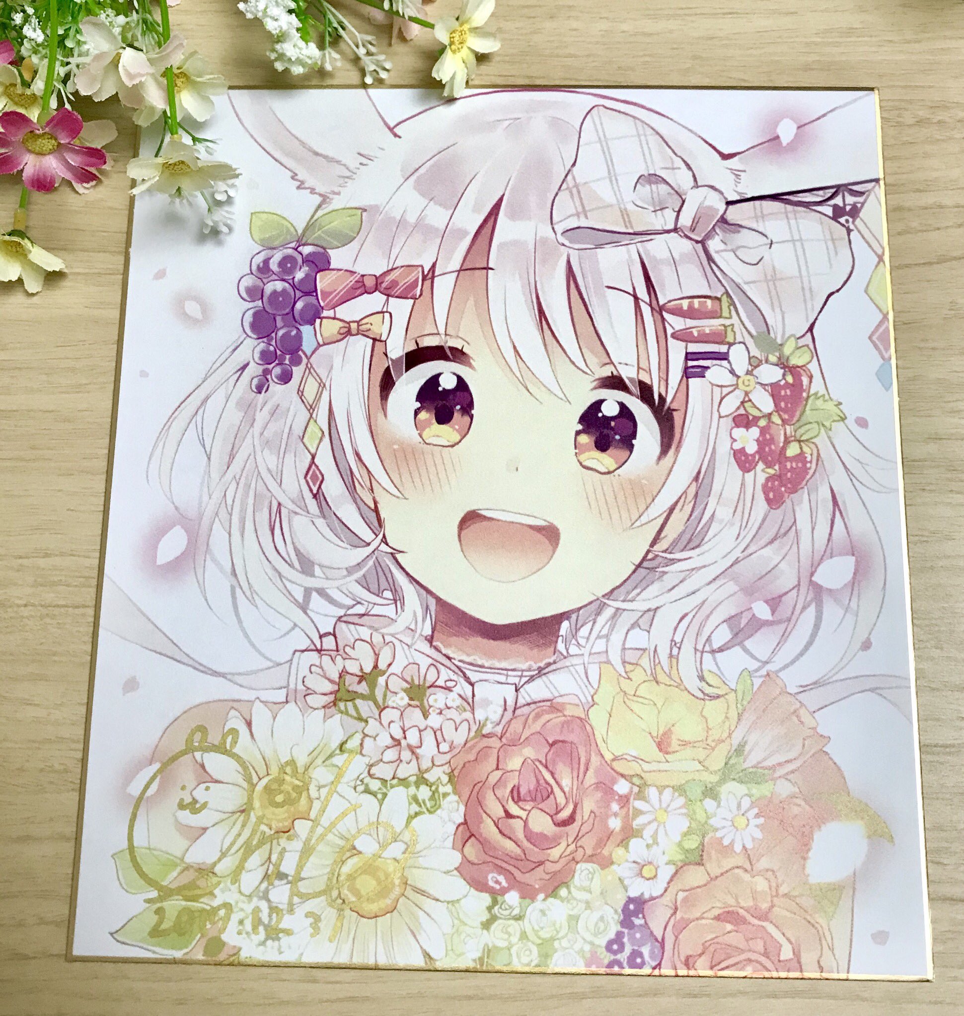佐倉おりこ　中国限定　個展　色紙　6枚セット 佐倉おりこ🍀 猫メル3巻発売中！夏コミ2日目-南【k15a】 على X