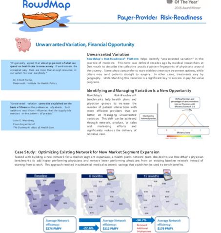 RowdMap's tweet image. Case Study! Identify, quantify and reduce the .30/$ that goes to low-value care to drive viability &amp;amp;mitigate risk - buff.ly/2inX6G5