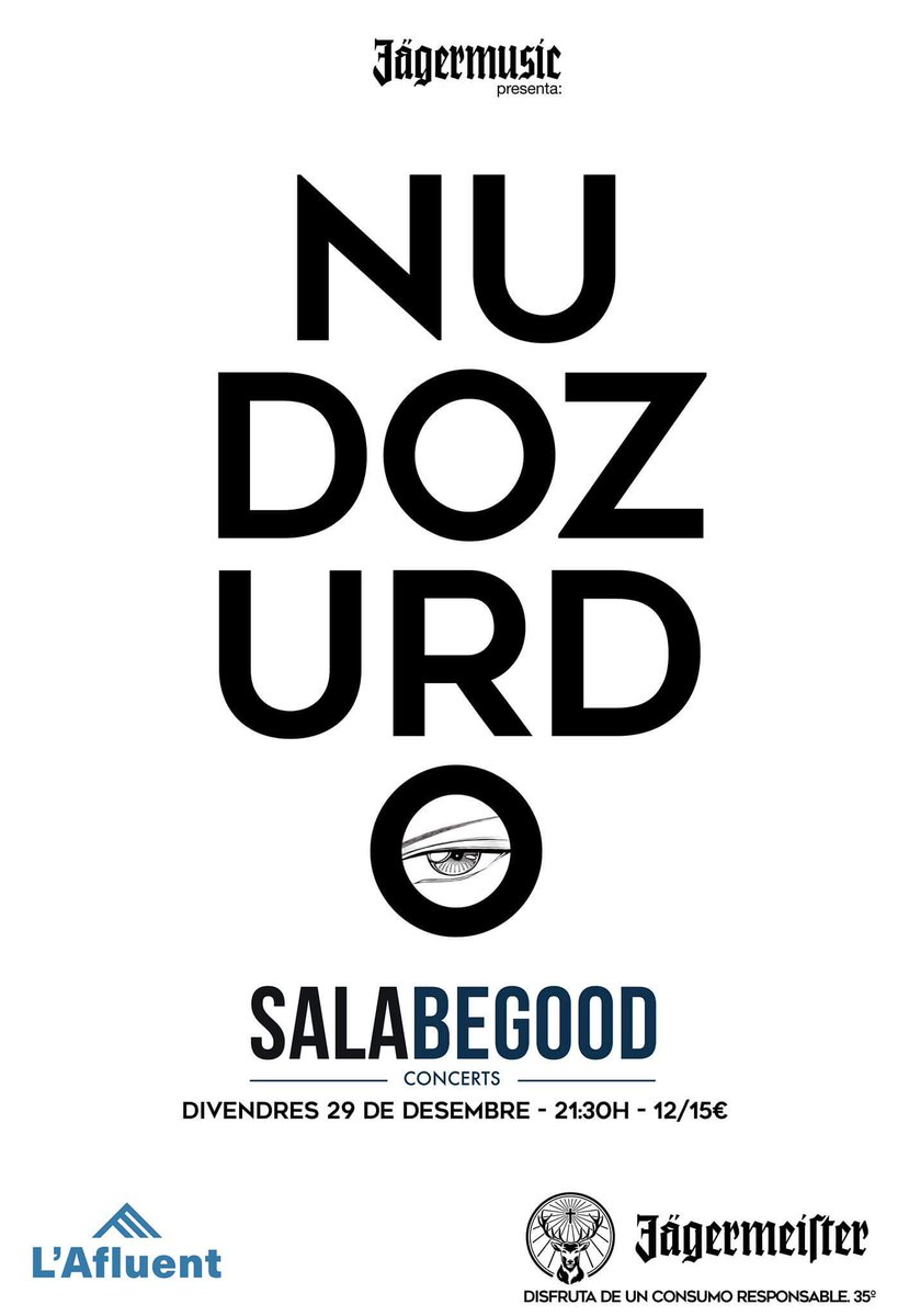 nudozurdo's tweet photo. Entradas para Barcelona en @SalaBeGood. 
https://t.co/8eJbqmszWu https://t.co/KjRWtuVV5N
