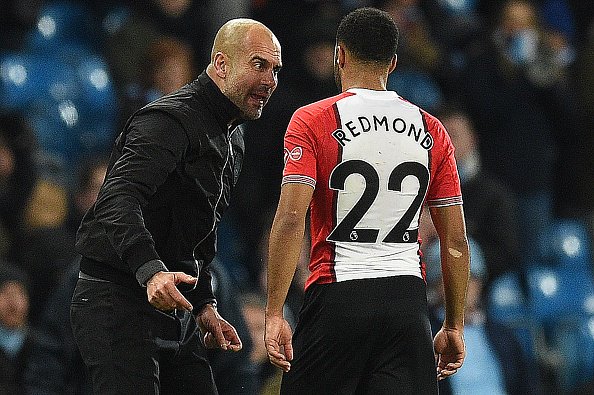 SkySportsNews's tweet photo. BREAKING: FA ask @ManCity manager Pep Guardiola to explain incident with @SouthamptonFC's Nathan Redmond following Wednesday's match at Etihad stadium #SSN https://t.co/d3Du13rlcs