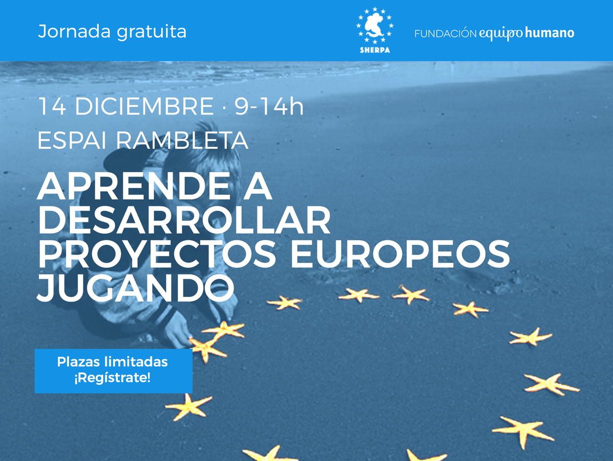 FEquipoHumano's tweet photo. 🔜Empezamos diciembre anunciando esta jornada tan especial que tendrá lugar el 14 de diciembre en @La_Rambleta ¡Aprende a desarrollar una propuesta europea de forma didáctica y educativa! ➡ #EUprojects @SHERPA_feh @JEGarciaLlop @INSPIRE_EU_com @MarioFEH https://t.co/lz2bABW3IA https://t.co/GrtbQ8FRPy