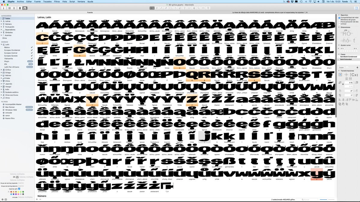 FandoFonts's tweet photo. Seguimos quemando etapas con la Marcinelle.
Próximamente en https://t.co/ZdFGny4Sc7
#typography #bd #bdfonts #comictypography https://t.co/TGARBIqseb