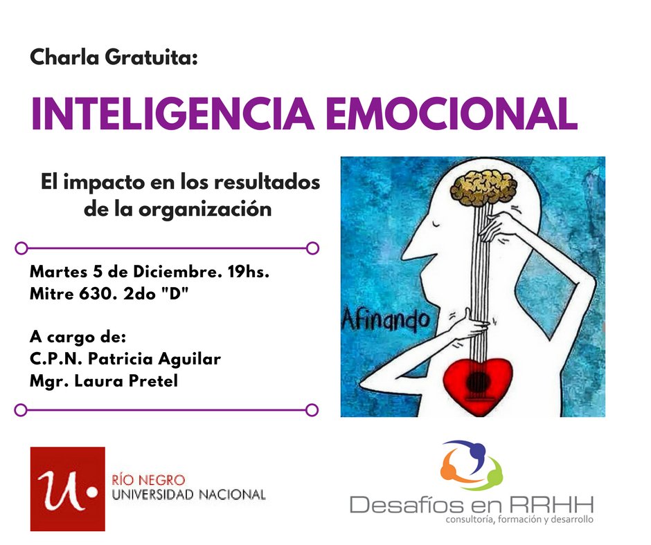 DesafiosenRRHH's tweet photo. Última Capacitación del Año y es GRATUITA!
 Inscribite! Te esperamos!!! 
#Inteligencia #Emocional https://t.co/AwWWGVGupb