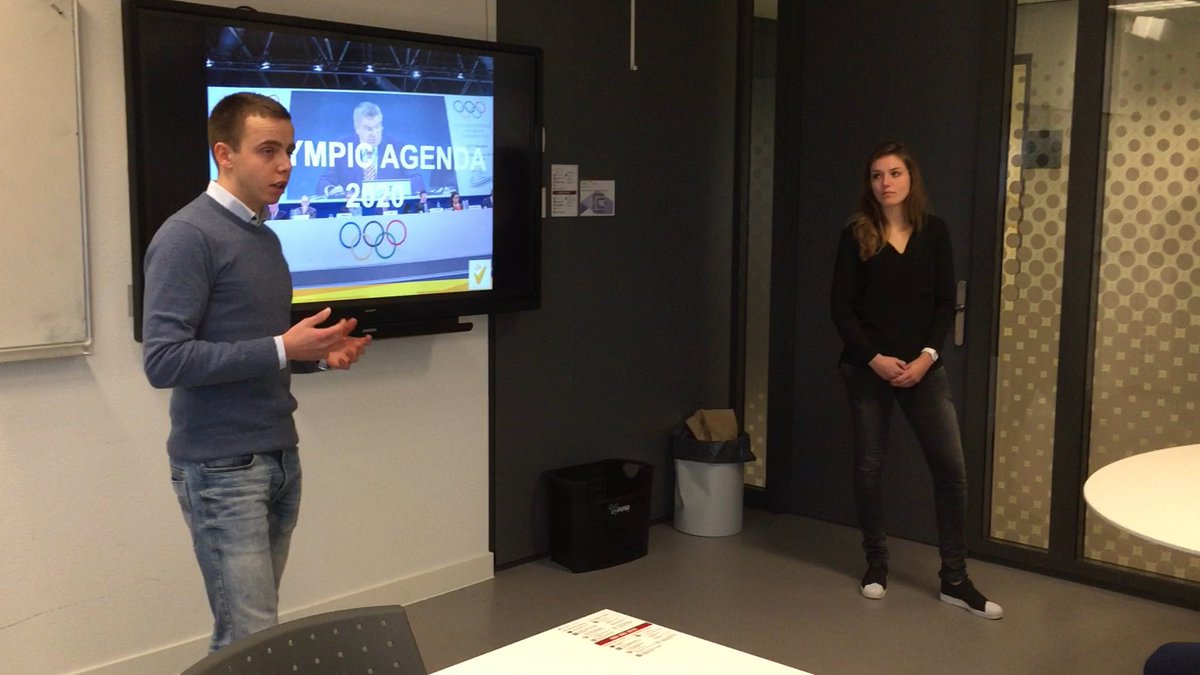 Gister voor <a href="/vonken2028/">De Vonken van 2028</a> een gastcollege mogen geven aan internationale minor studenten HvA. #SamennaarOlympischeDroom.