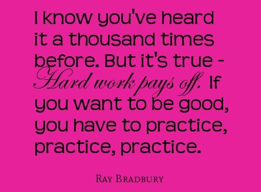You play like you practice, practice like you mean it.
