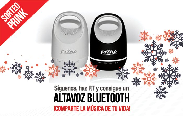 PrinkEsp's tweet photo. ¿Escuchas esa música? 🎼 La #Navidad está cada vez más cerca y en Prink queremos recibir el nuevo mes #BienvenidoDiciembre con mucho ritmo 
➡️Sorteamos 3 altavoces bluetooth entre todos los #RT. ¡Síguenos y participa! https://t.co/8XNKOJ6HKi
