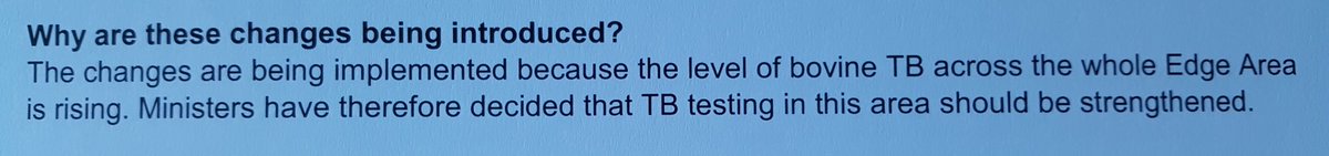 APHA's reason for moving us to 6 monthly testing. So 3+ decades of "control" is working well.