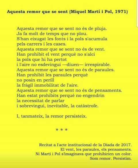 PereLleixa's tweet photo. Som remor! Persistim!
Contra la banda del 155!
#DivendresDeGroc
#grocesuncolor
#omplimtwitterdegroc https://t.co/KQjVDPDpma
