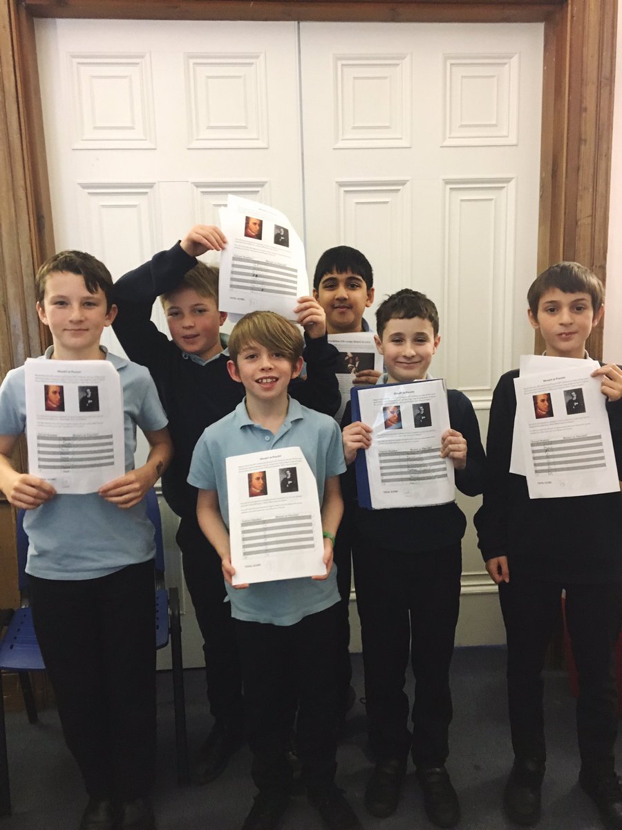 Well done to these boys! Full marks in Mozart vs Puccini test! #opera #ks2music @MissColes_PPS @PortlandPlaceHd