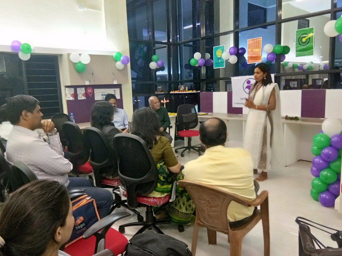 TBLSpaces's tweet photo. #Entrepreneurs and #Statrups Meet @TBLSpaces Baner-Balewadi Road.
#Startup stories, #Success mantra,#experience sharing,#ideas https://t.co/CSks4ZMdRG