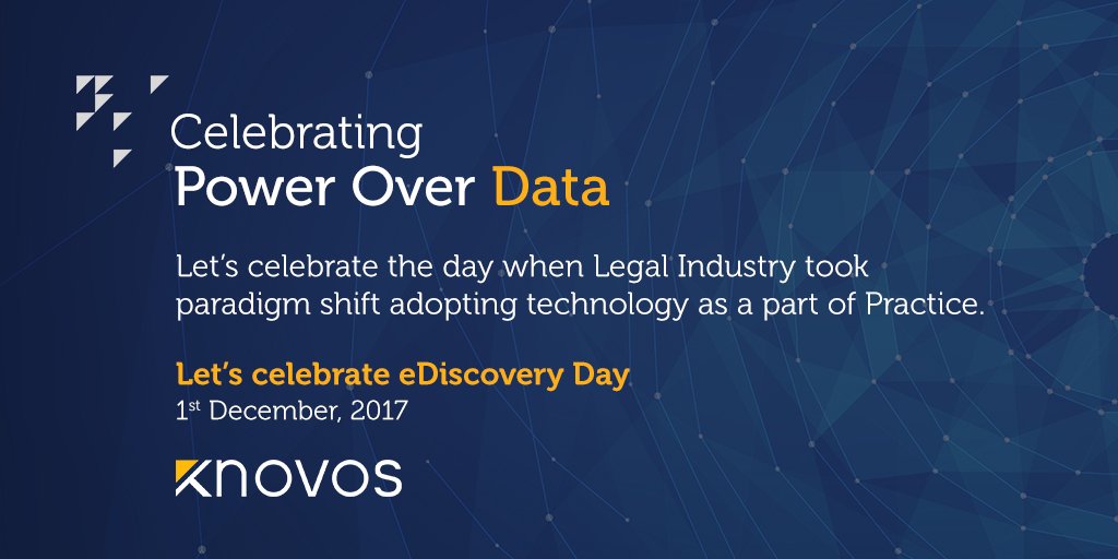 CapitalNovus's tweet photo. #eDiscoveryDay
Let's celebrate the day when legal industry took paradigm shift adopting technology as a part of practice. https://t.co/Eh3He8qr0S