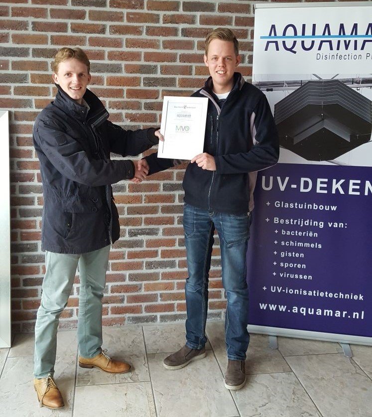 Vandaag heeft <a href="/AquamarNL/">Aquamar</a> uit #urk het #MVO #Keurmerk mogen behalen, van harte gefeliciteerd! keurmerkmvo.nl <a href="/MVO_NL/">MVO Nederland</a> <a href="/MVORecruitment/">MVO Recruitment</a> <a href="/MVO_Consultants/">MVO Consultants</a>