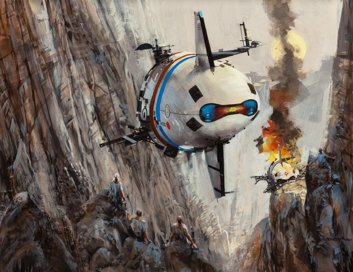 dale_the_cooper's tweet photo. The art of John Berkey (1932-2008) #scifi #space by #stats_help https://t.co/GnqjiW8Mai