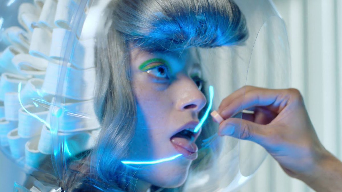 Booooooom's tweet photo. Director Philippa Price creates fittingly insane visuals for @st_vincent's track “Pills". Watch: https://t.co/FuJU4MVcIt https://t.co/hHaDawKFAj