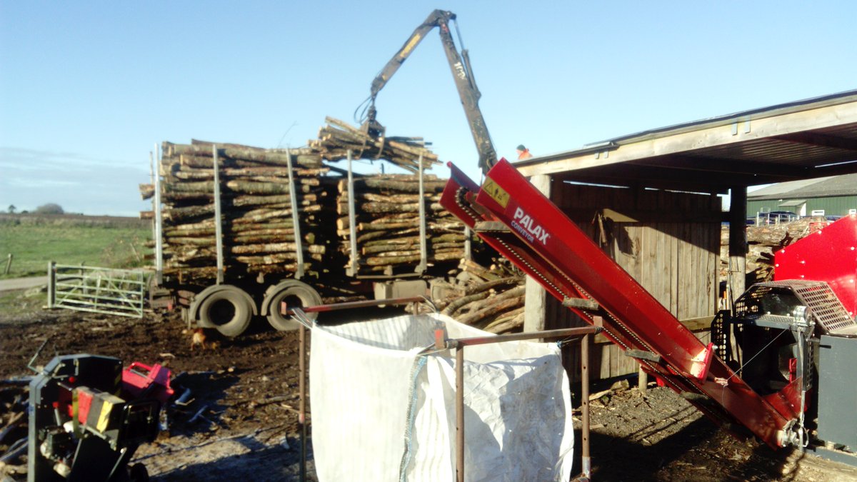 Beautiful straight cord wood delivered today from our local woods