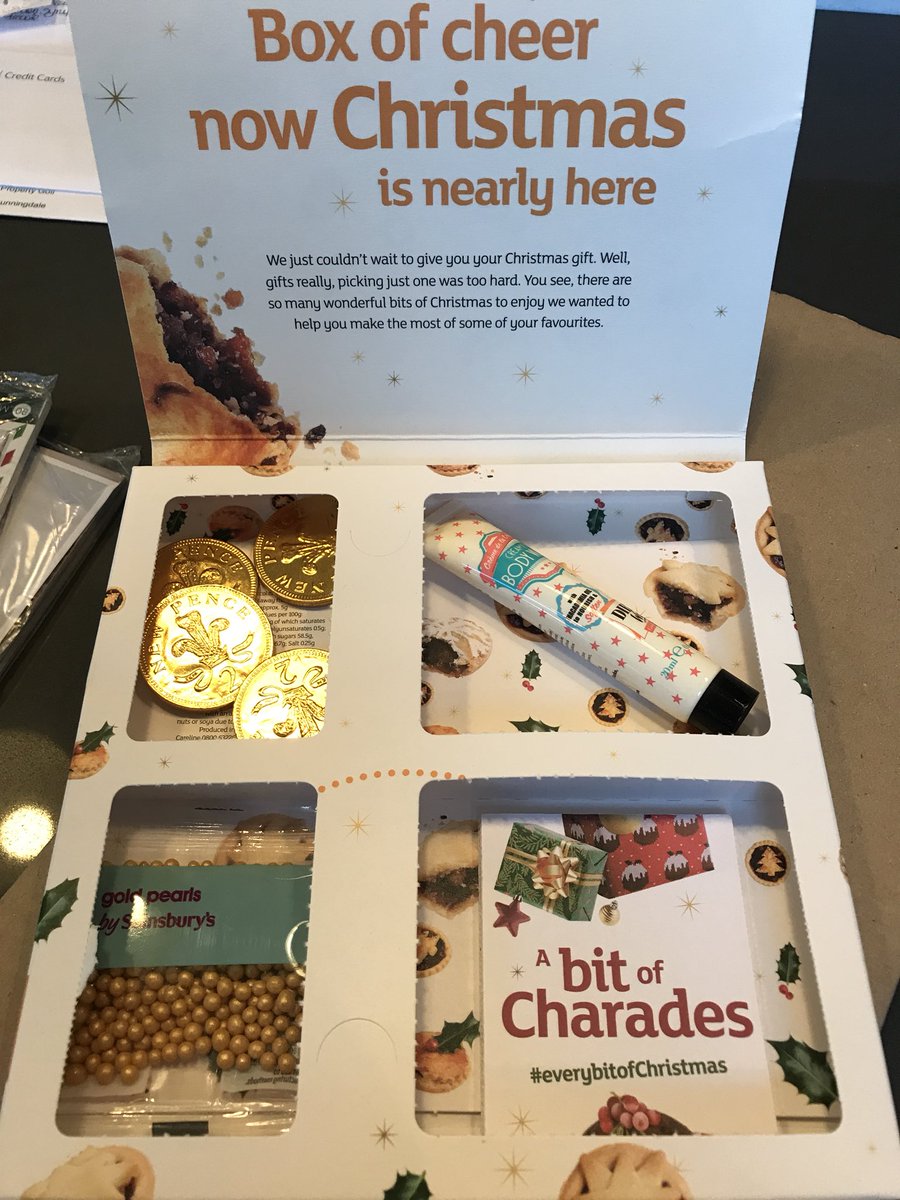 sarahthegooner's tweet photo. Thanks @sainsburys for the #boxofcheer Couldn’t resist opening all the windows at once #adventcalendarfail 😂🎄 https://t.co/fcl7owEvEq
