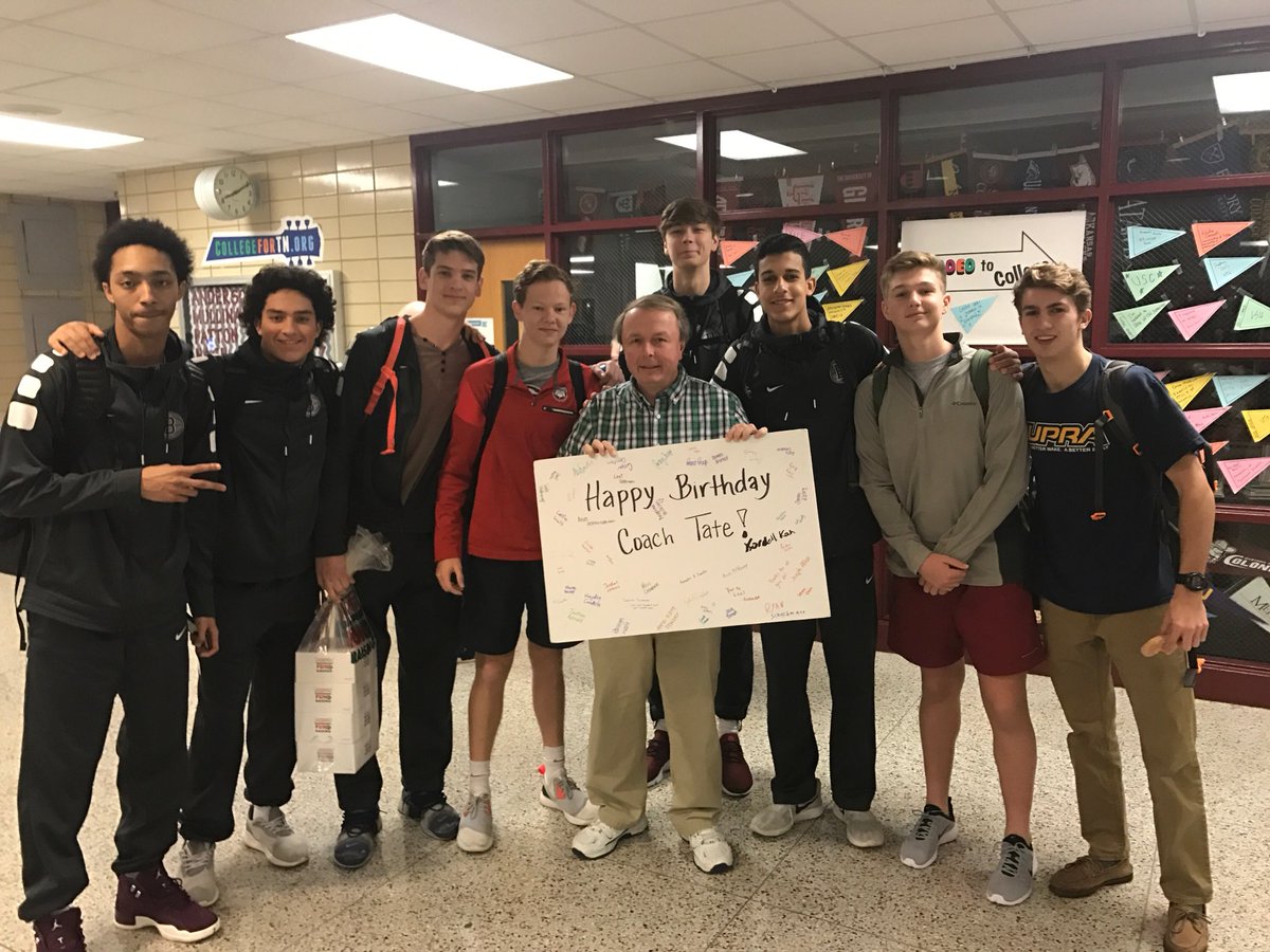 kodothegiant's tweet photo. Wishing the 🐐 a happy early birthday! Make sure to show he’s appreciated today if you see him! @coachtatebhs https://t.co/ilYhKIQXEe
