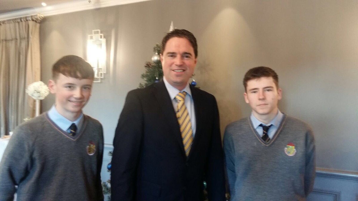 At the <a href="/LEO_Kildare/">LEO Kildare</a> Excellence in #enterprise awards with Sean Usher and Owen Lloyd Hughes, Naas CBS, winners of Kildare Student Enterprise Award 2016/2017