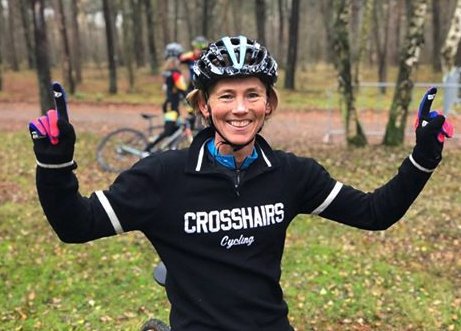 CXHairs's tweet image. CROSSHAIRS CYCLING HAS A WORLD CHAMPION!!!!!! Congrats to Libbey Sheldon on her Masters Worlds CX Title!!!!!