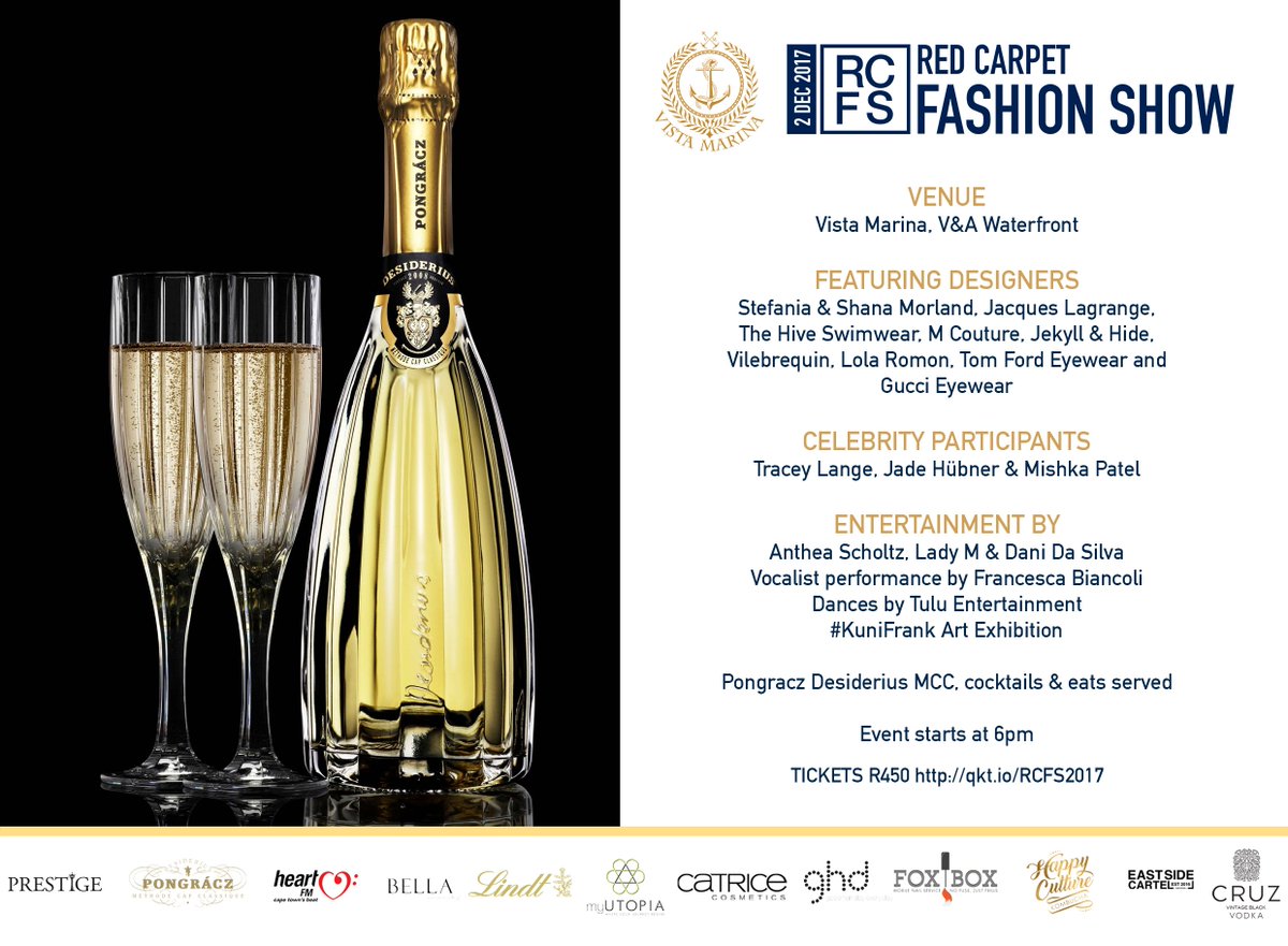 RedCarpetCT's tweet photo. Making sure our guests are elegantly hydrated for the fashion event of the year, Pongrácz will be serving a range of their finest MCC's including the exquisite Desiderius Pongracz.
#RCFS2017 https://t.co/BHDPU3Q2yQ