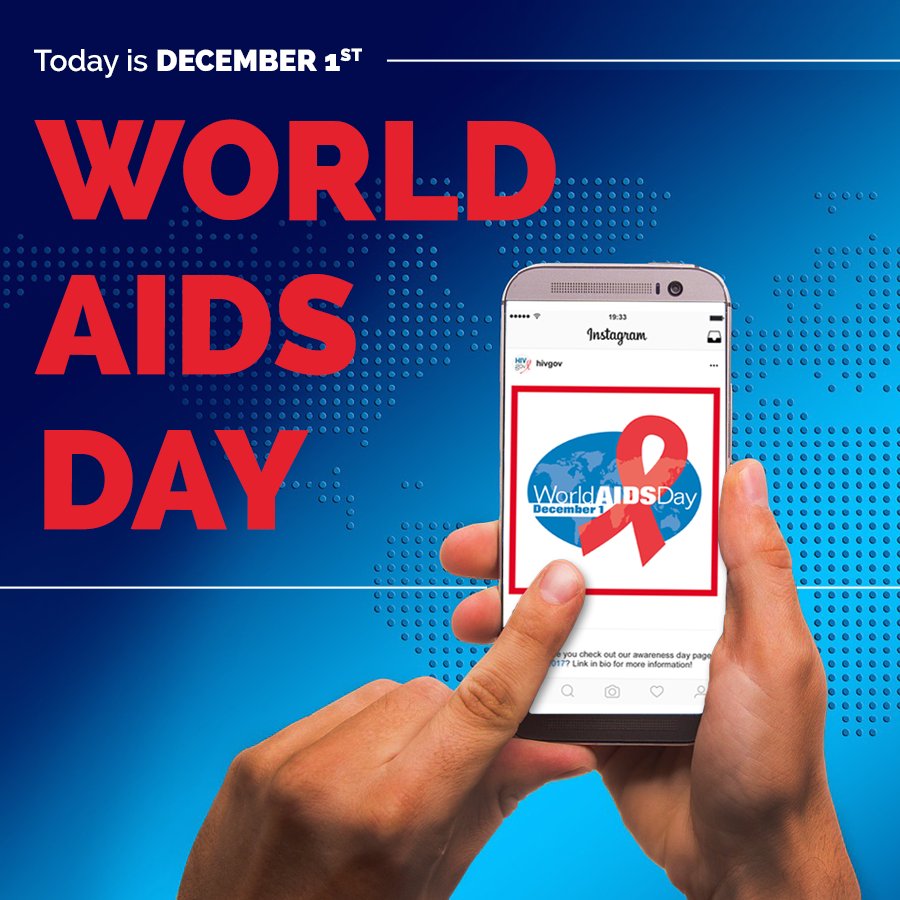HIVGov's tweet photo. It's #WorldAIDSDay! Get involved! Know your status! Achieve #viralsuppression! Support #PLWHA and honor those we've lost! #WAD2017 #HIV https://t.co/PDlm5m5GAR