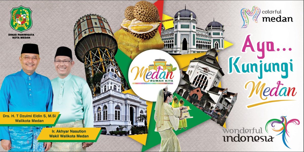 Disparmedan's tweet photo. Medan, kota yang kaya akan beragam etnis dan budaya, serta kuliner yang Mantap kali.... 
Ayoo Ke Medan.... 
#Medan
#MedanRumahKita
#wonderfulIndonesia
#ColorfulMedan https://t.co/uQqF7J7n8y
