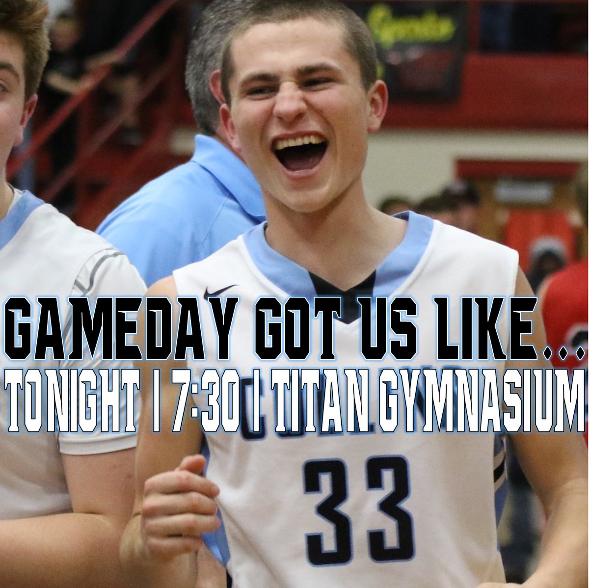 GAMEDAY GOT US LIKE...
Tonight | 7:30 | Titan Gymnasium
#LetsGoTitans <a href="/CollinsTitansBB/">Collins Titans BB</a>