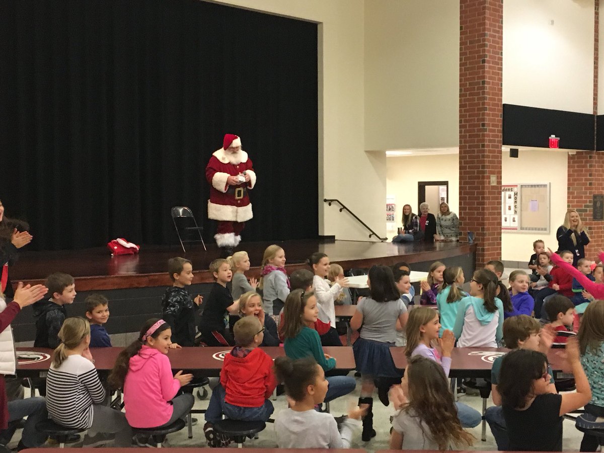 Santa visited this morning to bring a special gift to K-2 students!