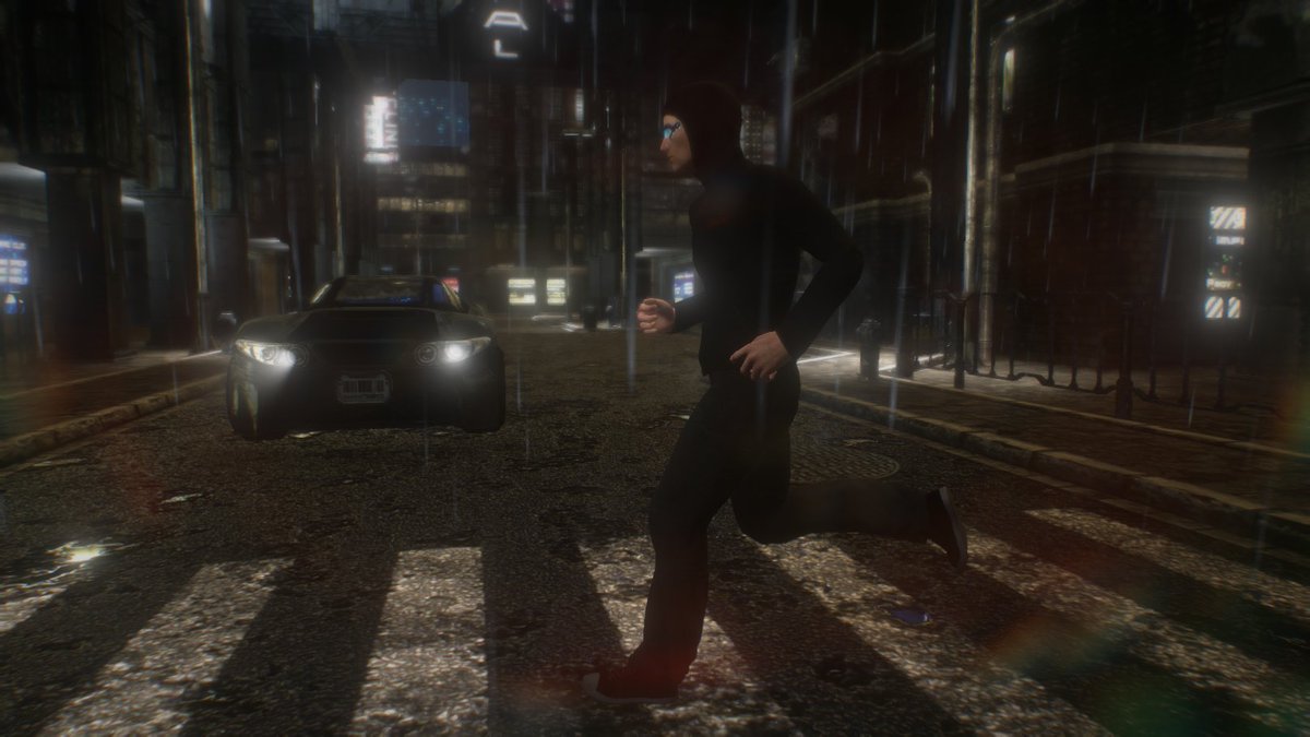 AloneWithoutHer's tweet photo. Out for a jog in the rain :) | Late #screenshotsaturday
https://t.co/XNy75lFKss
#gamedev #indiedev #alldev #indiegaming #3dgaming #scifi #drama #episodic #dramaseries #adventure #space #outerspace #earlyalpha #preview #alphapreview #action #storybased #nextgen https://t.co/5RuytrXwio