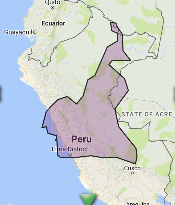 OverlapMaps's tweet photo. Ever wanted to compare #Cameroon and #Peru. https://t.co/zEhy9d3YMW is the place for you. Head over to our website and compare the sizes of countries for free! https://t.co/JRvRPCz2z0