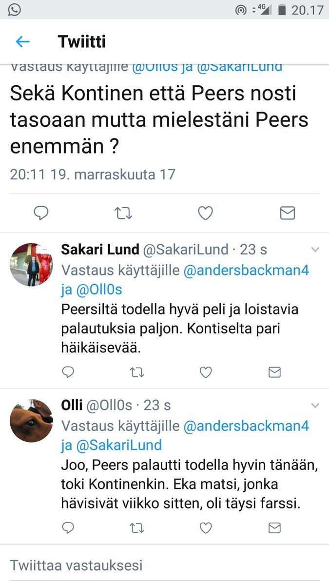 Oll0s's tweet photo. @SakariLund @andersbackman4 Meillä on Sakken kanssa kellot synkronoitu. #23sec https://t.co/mdwVGWV24m