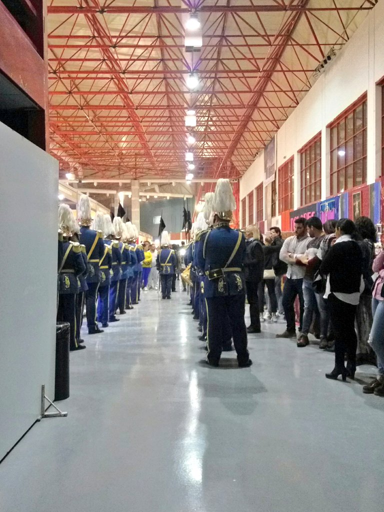 Nuestro cuerpo de clarines y lanceros preparados para interpretar el estreno de la marcha "Virgen de Gracia" de Manuel Esteban Martín (<a href="/manuelesma/">Manuel Esteban</a>)