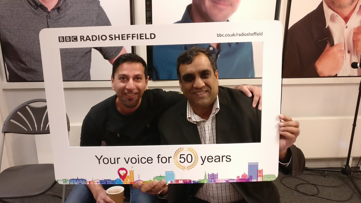 Shahid1Ali's tweet image. @shaffaqmohd &amp;amp; @ONENATIONCC at @BBCSheffield celebrating 50 years. #Sheffield