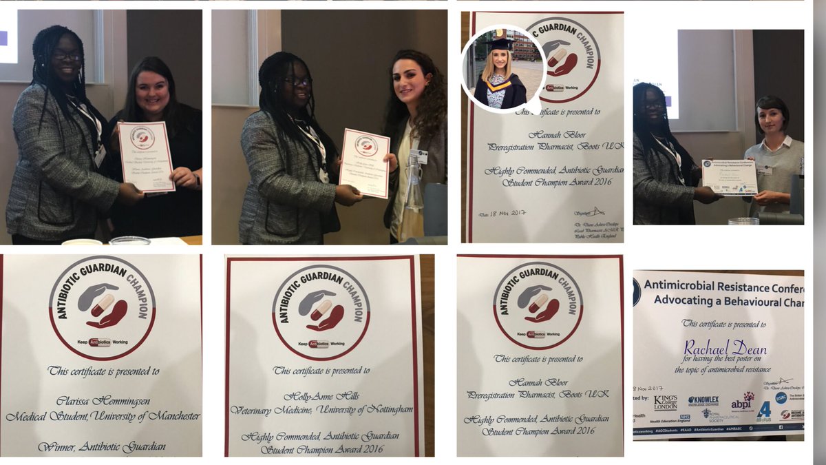 DrDianeAshiru's tweet photo. Congratulations to #AntibioticGuardian student champion award winners & best poster #AGCStudents #AMRABC. TY judges https://t.co/wlAtpzuNCQ https://t.co/C8NNRgMmvb