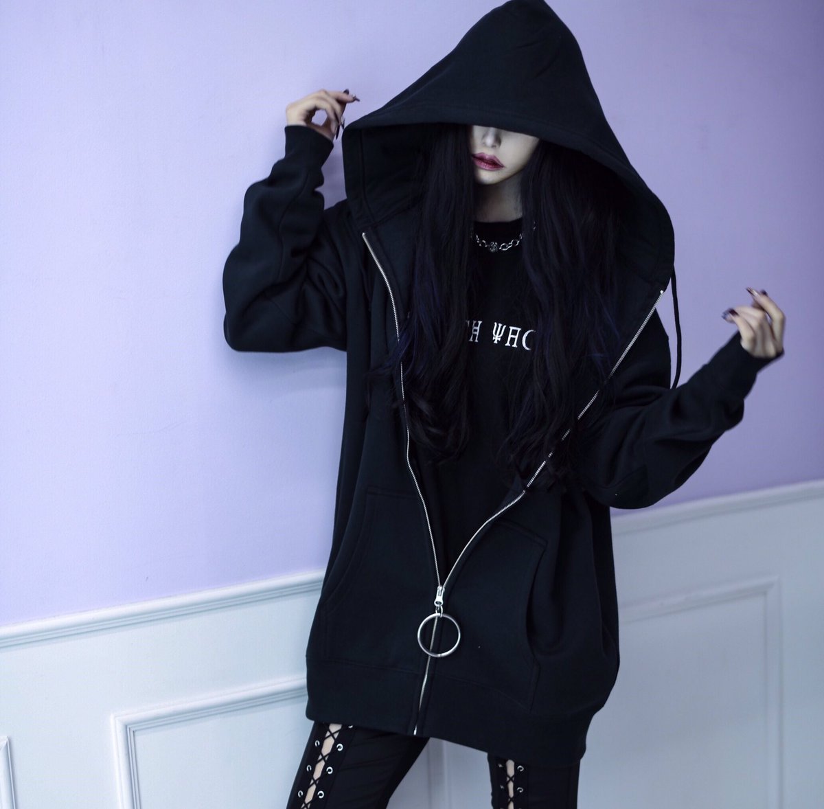 値下げ】KRYclothing YAMI パーカー 黒 | housecleaningmadison.com