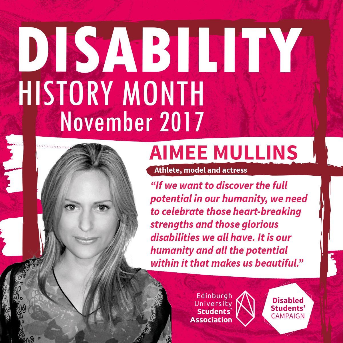 EdUniStudents's tweet photo. Athlete, graduate, and actress Aimee proves nothing can stop you doing what you want! #DisabilityHistoryMonth2017 https://t.co/v0X4brN64i https://t.co/ioUE7lbKJt