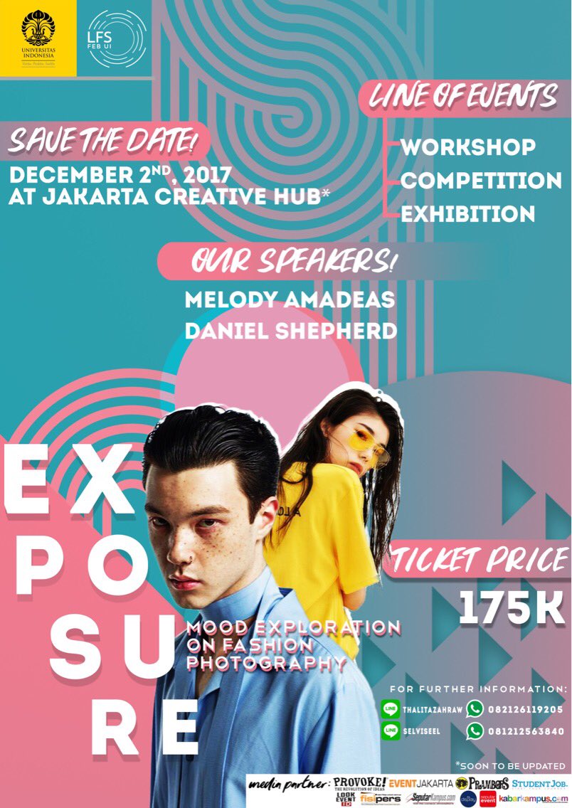 seputarkampus's tweet photo. Learn about fashion photography and win a chance to get door prizes! EXPOSURE 2017 is coming! https://t.co/26KgC5v2Rz #ExposeandExplore https://t.co/yHXGEVX1Ff