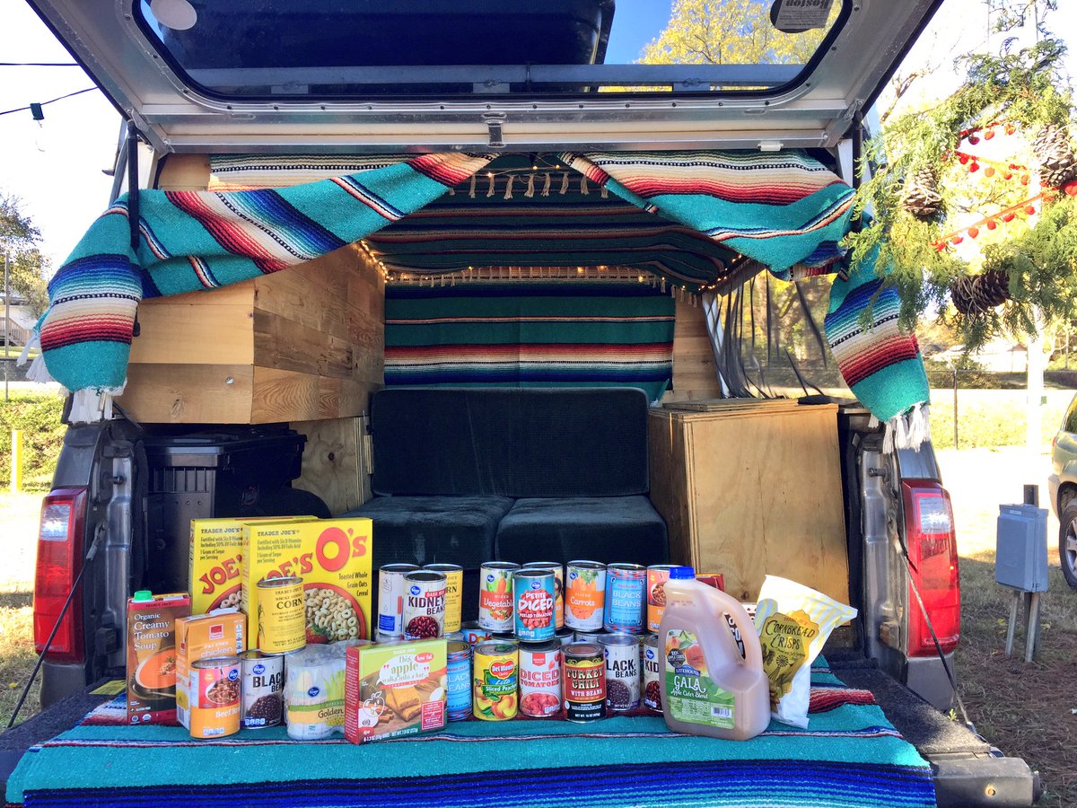 wildwewander's tweet photo. Friendsgiving food drive was a success! We'll be dropping off these goodies to @FoodBankCENC next week #LetsSpreadThatPMA https://t.co/g2PzH6DeA8